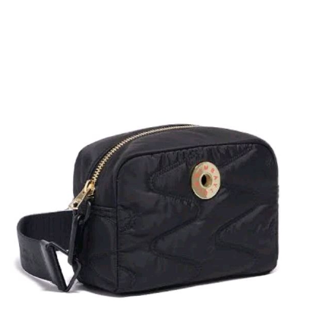 Tas Slempang Wanita Original Bimba Y Lola Small Black Nylon Crossbody Bag