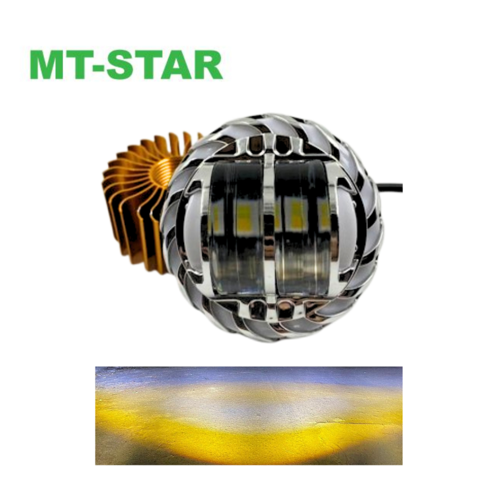 【MT STAR】 Lampu Utama Projie Daymaker Mini Jauh Dekat 2.5inch alumunium MT STAR
