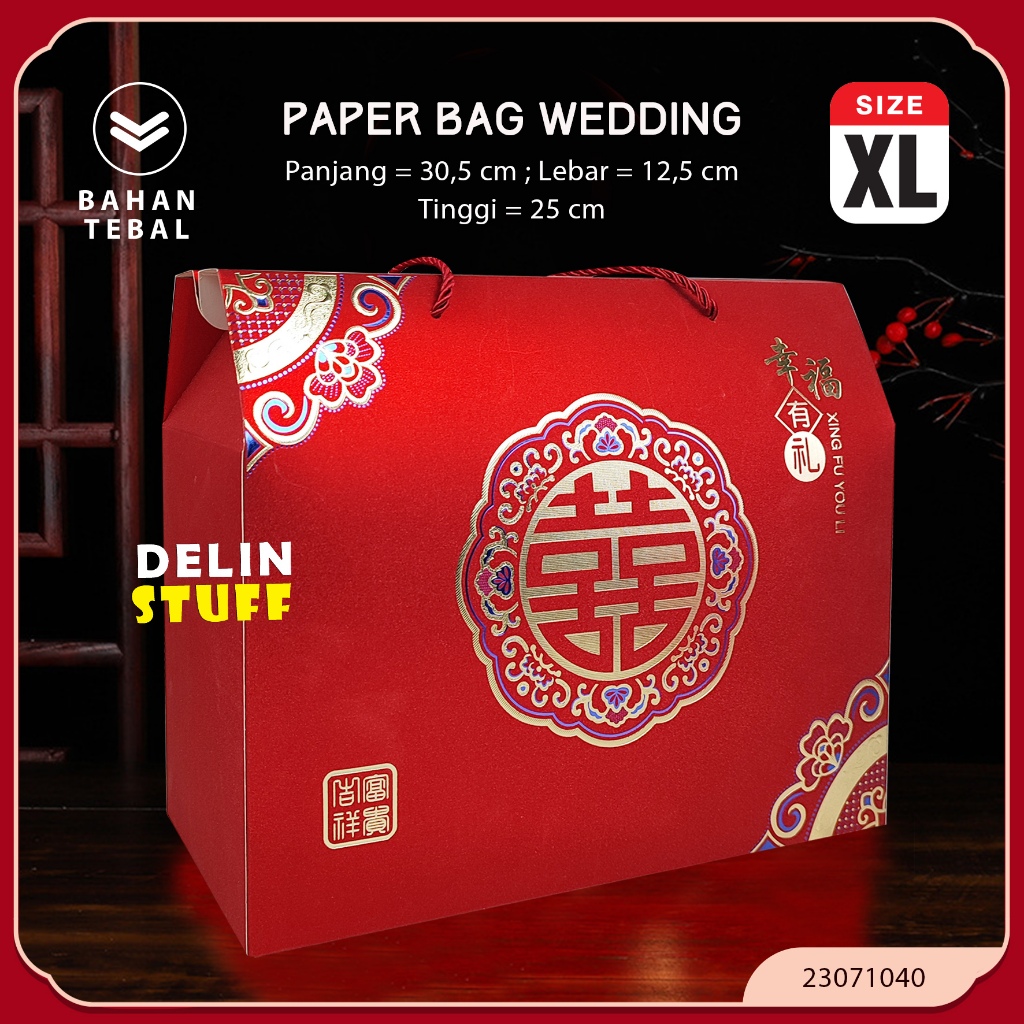 

Paperbag Handuk Jumbo Paper Bag Souvenir Wedding Kotak Souvenir Pernikahan XL (2307667, 23071040)