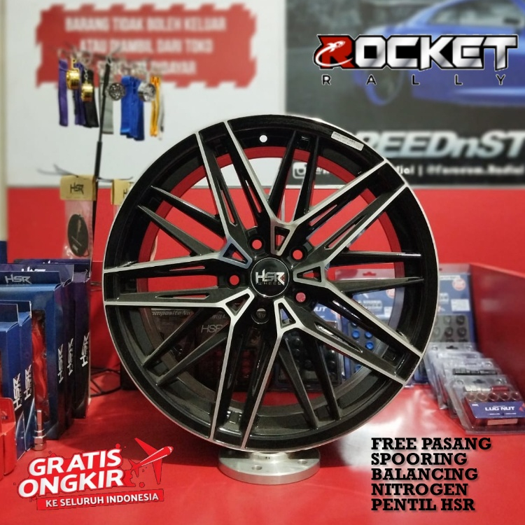 Velg Racing Elegan HSR UNTER Ring 18 Lubang 5X114,3 Cocok buat mobil Harier Zenix BRV Santafe Mazda6