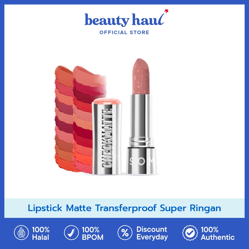 Copatela - SOMETHINC Checkmatte Transferproof Lipstick - Lipstick Tahan Lama SOMETHINC Checkmatte