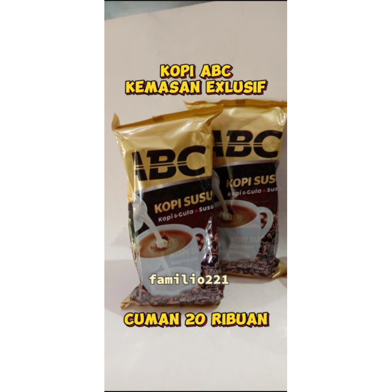 

Kopi ABC susu kemasan 300 gram (10 Saset)