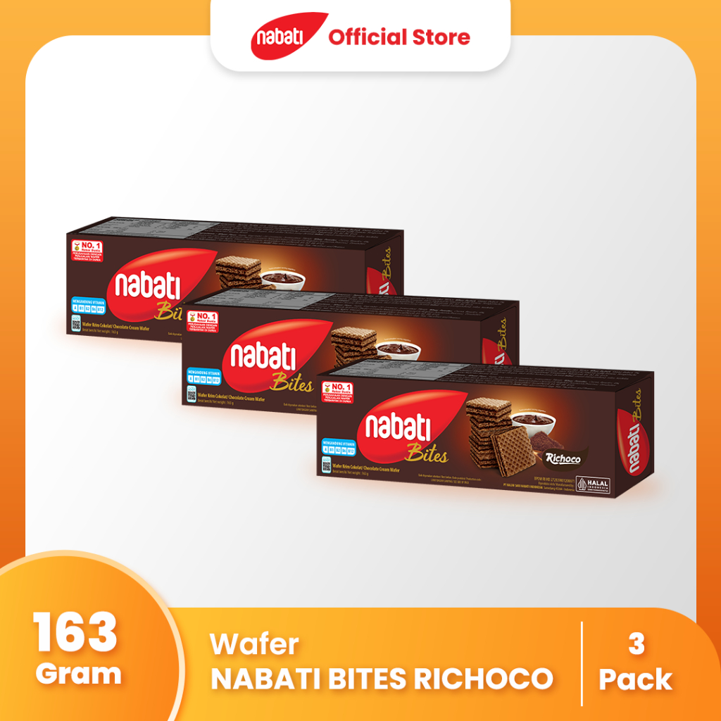 

[Bundle Pack Isi 3] NABATI Bites Richoco 163g