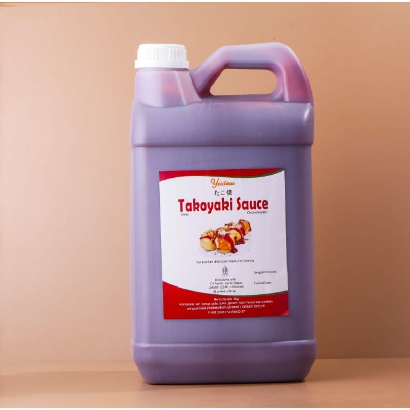 

Saus Takoyaki Saos Okonomiyaki 6kg, HALAL MUI
