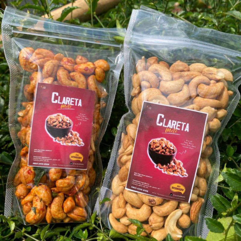 

PAKET BUNDLING 250 GR KACANG METE ORI+250 GR PEDAS MANIS