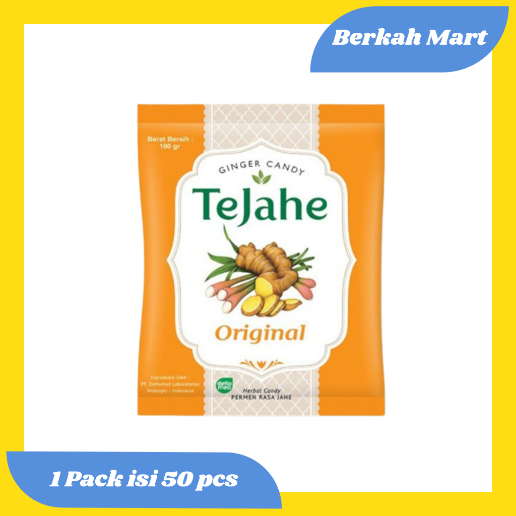 

PERMEN RASA JAHE (TEJAHE) 1 PACK ISI 50 PCS