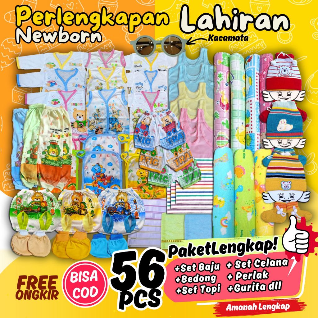 Paket Perlengkapan Bayi Lahir - Paket Lahiran - Kado Lahiran - Perlengkapan Lahiran, LENGKAP MURAH -