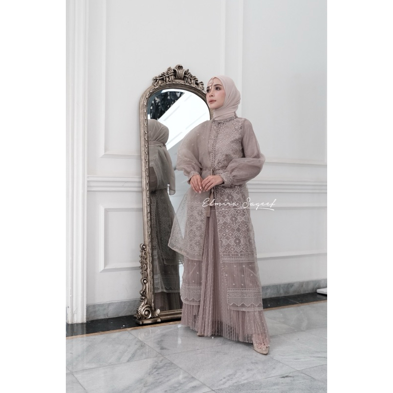 HAMIDA OUTER (HANYA OUTER  SAJA )BUSUI FRIENDLY) - TUNIK OUTER ELMIRA SAGEEF X HAMIDAH