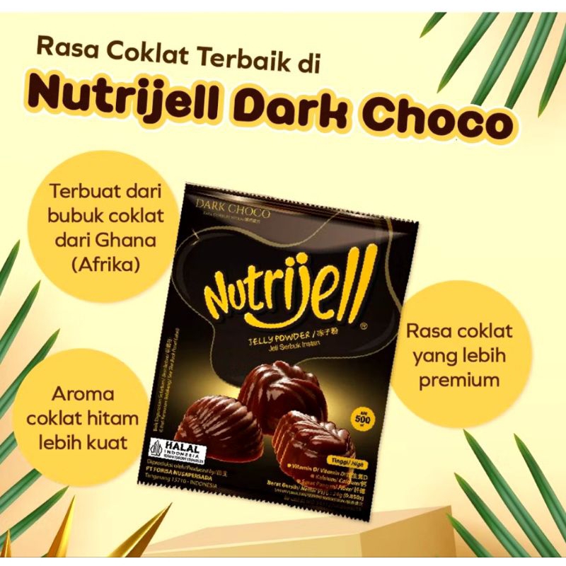 

Nutrijell jelly powder Dark Choco satuan 24gr