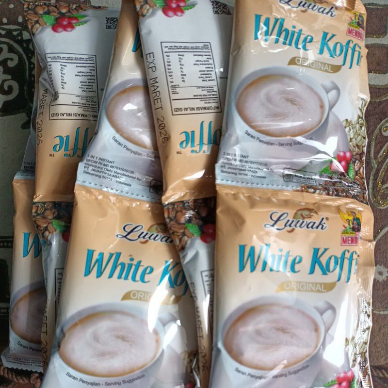

Luwak White Koffie Original Renceng (Isi 10 Sachet)