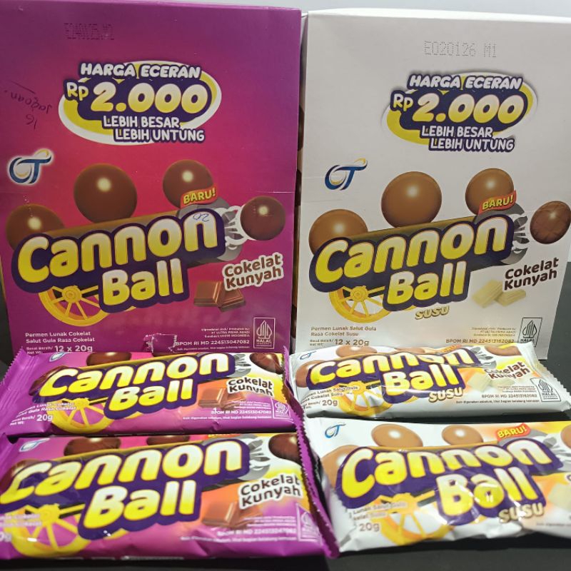 

Cannonball coklat susu 1box coklat kunyah