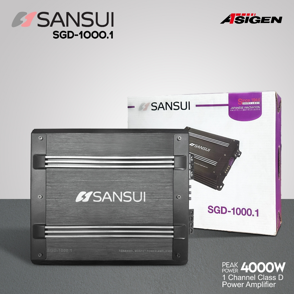 Sansui SGD-1000.1 Monoblock Amplifier – Power Maksimal untuk Sistem Audio Mobil Anda