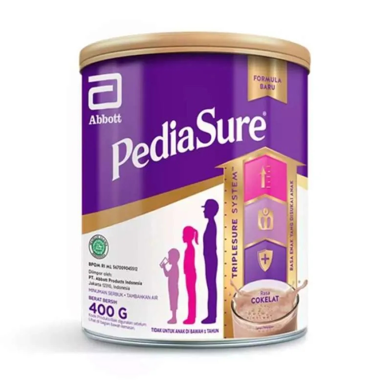 

pediasure minuman bubuk triplesure coklat 400gr