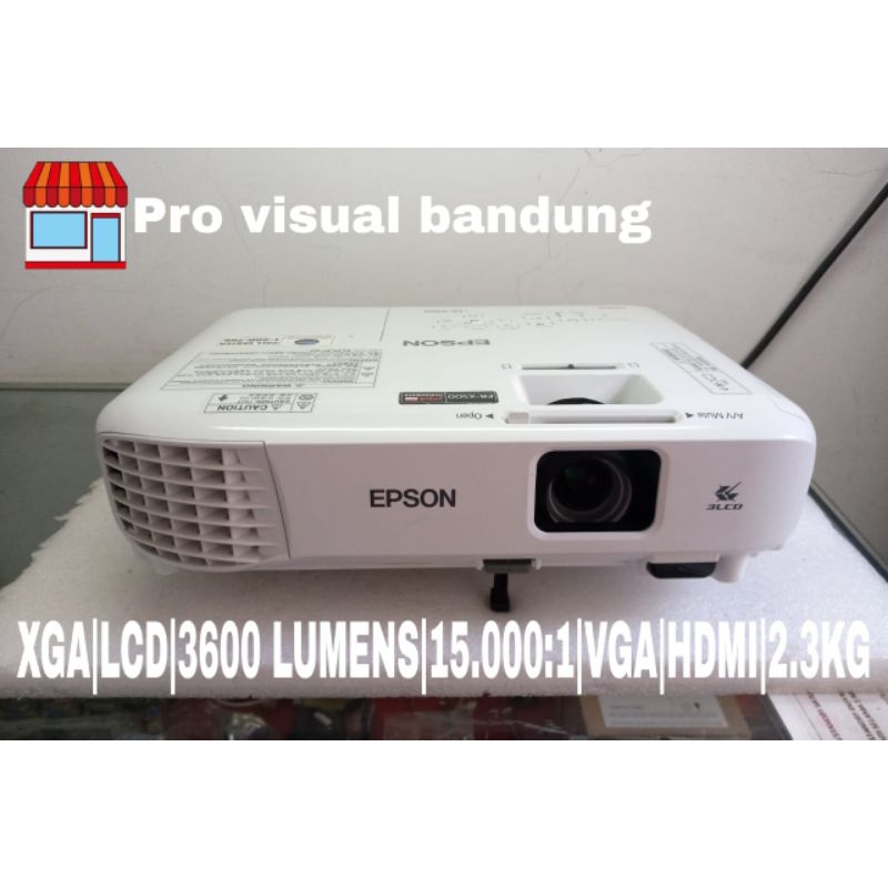 Proyektor epson eb x500 | 3600 lumens | xga | lcd | stok terbatas