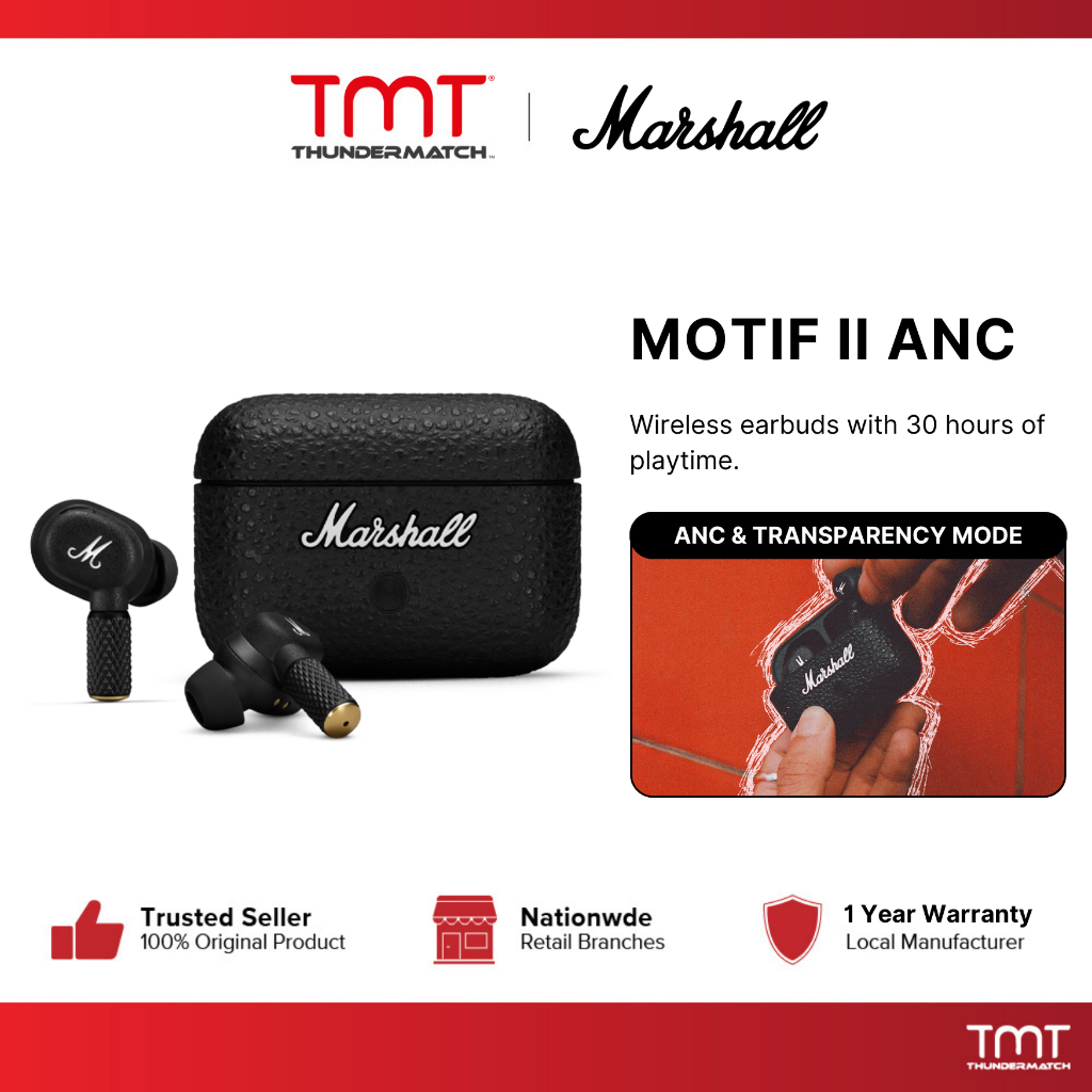 Marshall Motif ii ANC True Wireless TWS Earphone Ear Phone