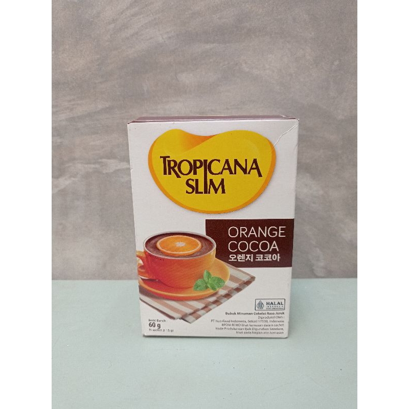 

Tropicana Slim Orange Cocoa 4 Sachet - Minuman Cokelat Jeruk Nikmat Tanpa Gula Pasir