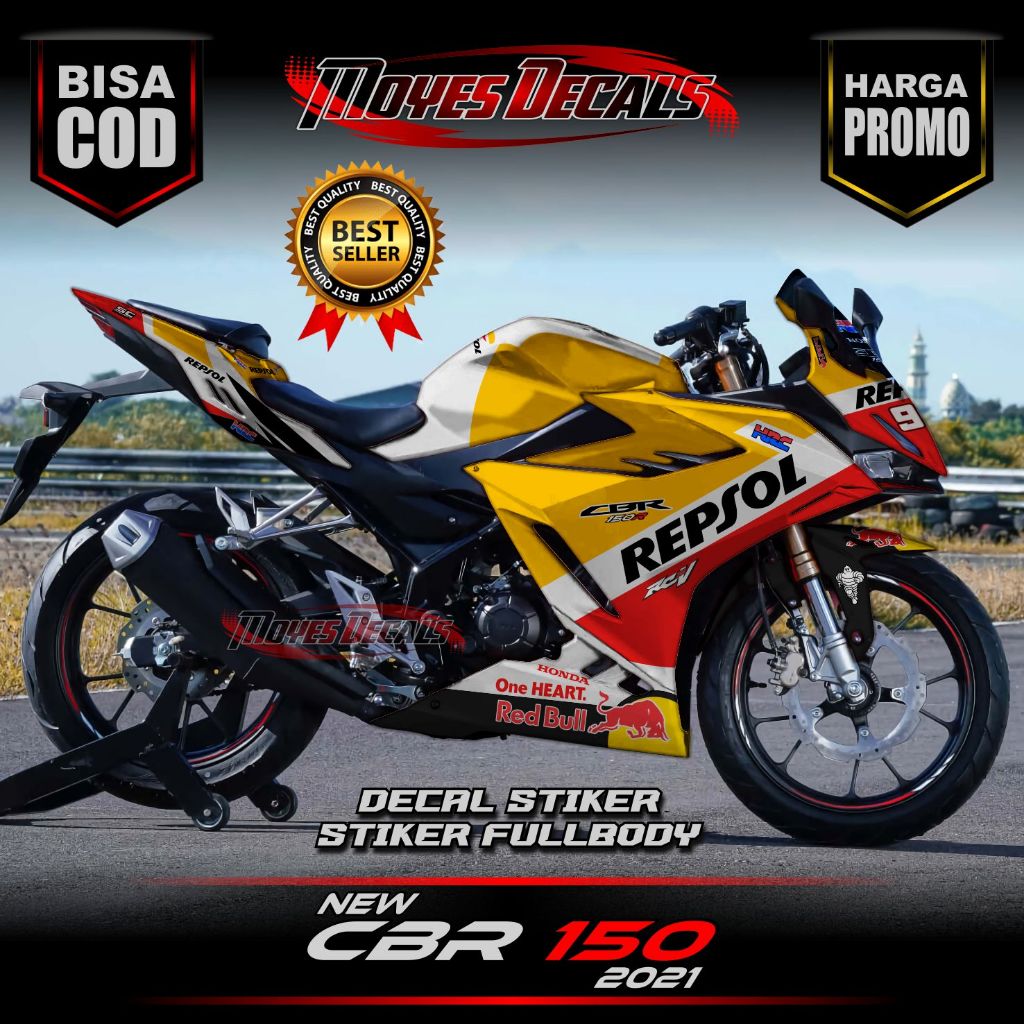 Decal Motor CBR 150 New 2021 - Stiker Motor CBR 150 New 2021 Fullbody Premium - Variasi Motor Honda 