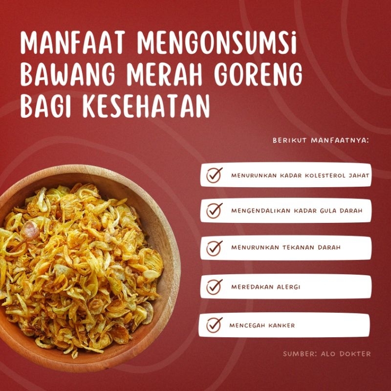 

BAWANG MERAH GORENG KRIUK 100% BAWANG MERAH ASLI PETANI LOKAL TANPA CAMPURAN DIGORENG DENGAN MENGGUNAKAN MINYAK NABATI