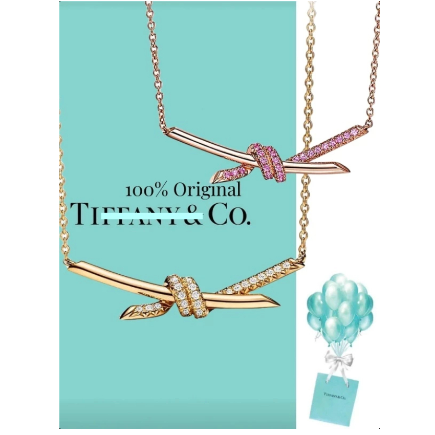 【Emas asli 18K/ original】 Knot Kalung wanita liontin/kalung wanita/kalung  and