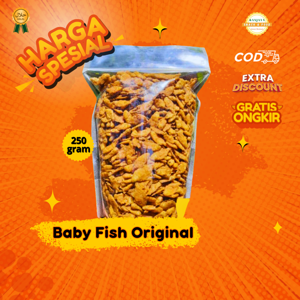 

IKAN CRISPY BABY FISH PEDAS ORIGINAL 250 gram