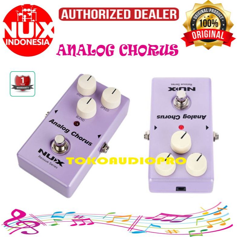 Nux Analog Chorus Efek Gitar Pedal Chorus