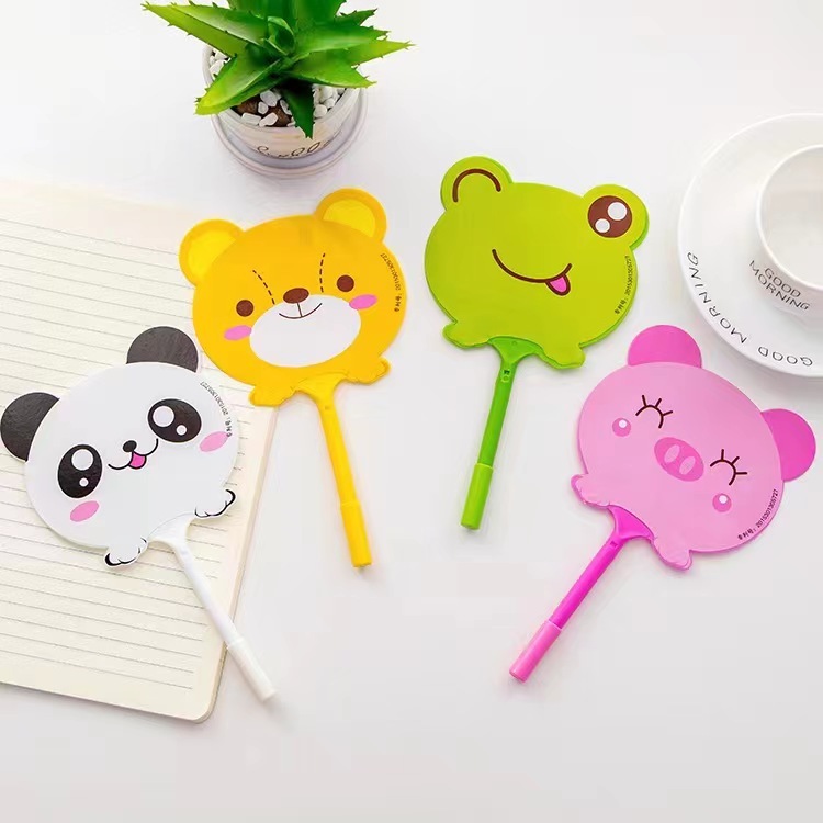 

KS Pulpen Kipas Kartun 2in1 Pena Karakter Hewan Buah Lucu Unik