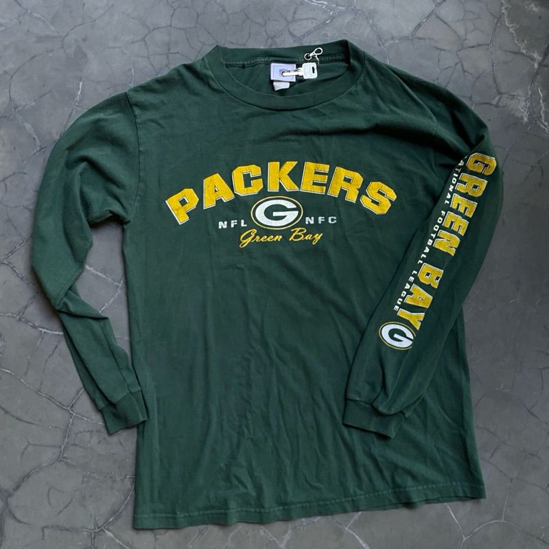 Kaos Vintage Longslevee NFL Green Packers