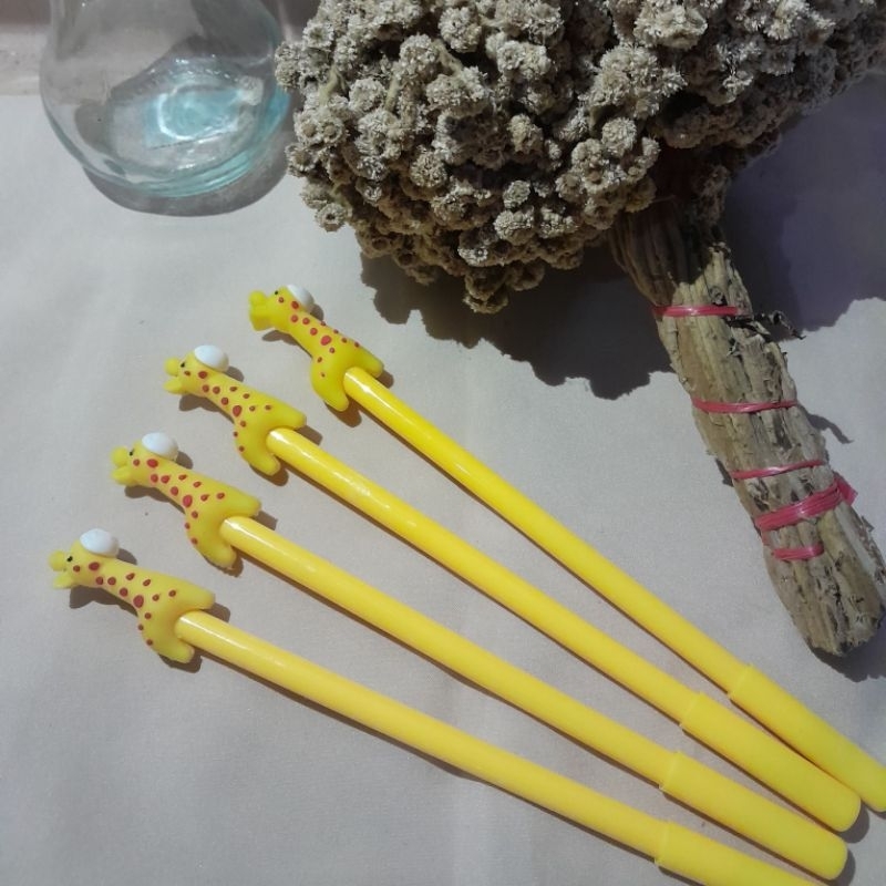 

(5 PCS) Pulpen Gel Karakter 3D Lucu, Pulpen Gel Aesthetic, Pulpen gel Karakter