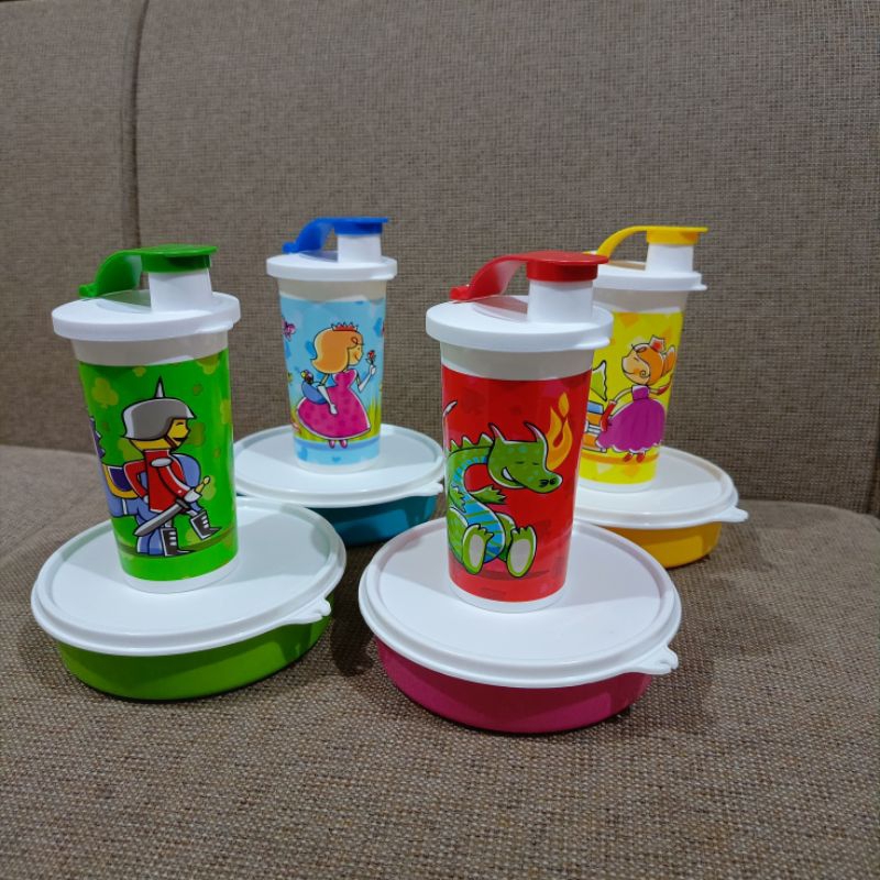 TUPPERWARE 100% ORI NEW Royal Family Tumbler with Medium Handy Bowl (mix set)