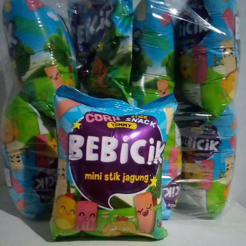 

BEBICIK Snack Corn Stick Yummy Chiki Viral 1 Pak Isi 10 Pcs Ciki Jajanan Anak Hadiah Ulang Tahun Hujan Berhadiah Uang Baby Prince