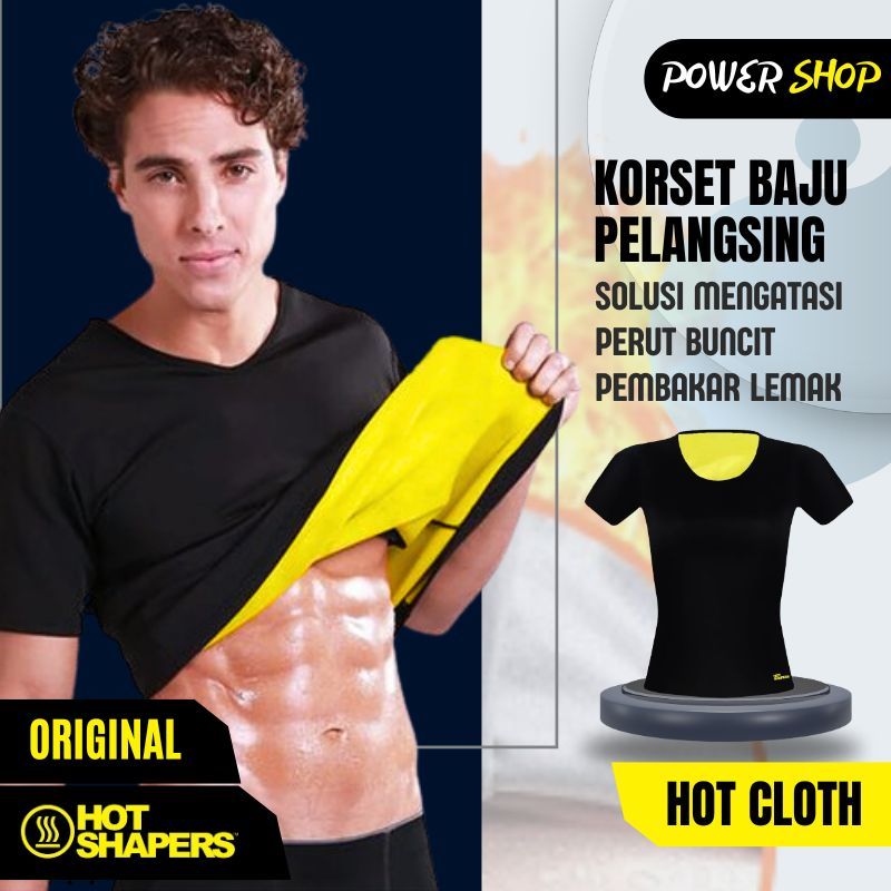 KORSET BAJU  SAUNA OLAHRAGA PRIA WANITA PENGECIL PERUT KORSET NEOTEX ORI ALAT GYM FITNES