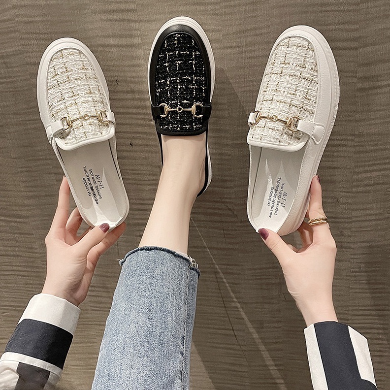 FREE BOX LV47 Sepatu Flat Shoes Slip On Wanita Fashion