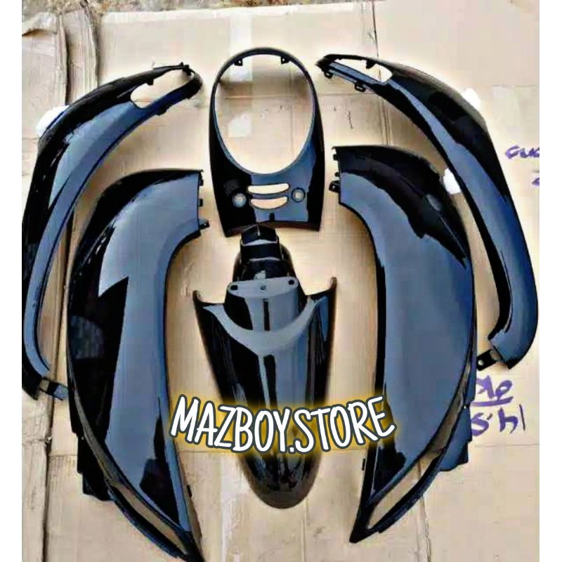 Cover Body Halus Scoopy Fi 2013-2016 || Full Set Body Halus Scoopy Fi Warna Hitam