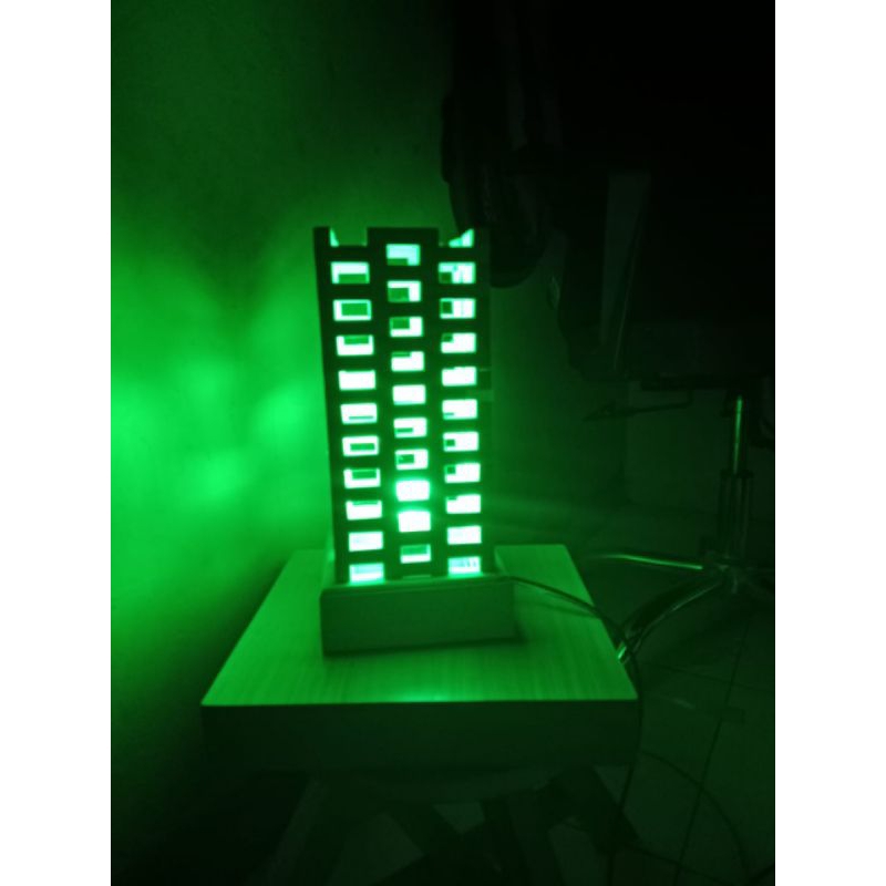 Lampu Tidur/lampu hias kamar tidur bahan kayu pinus