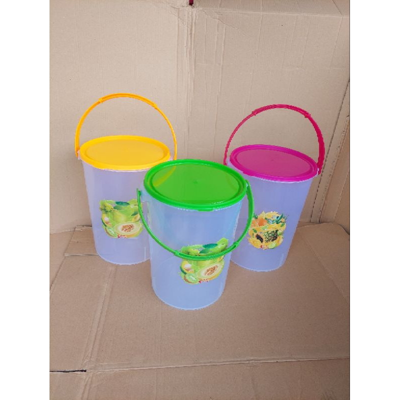 Toples Plastik Gagang Toples Es Buah 13,5 Liter Citra Jaya Plastik
