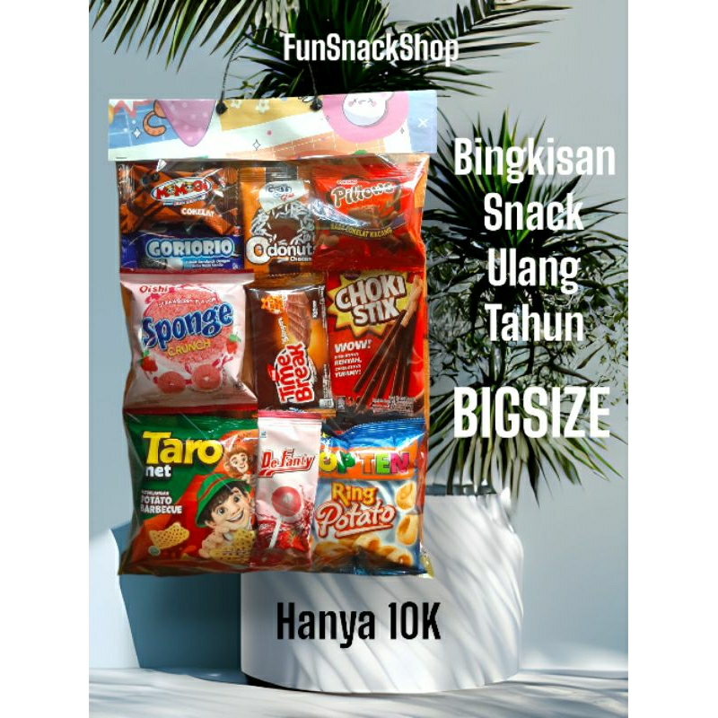 

Paket Snack Ulang Tahun Anak Big Size Only Ceban