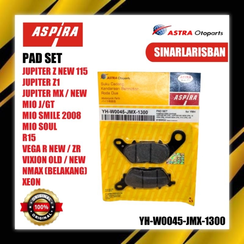 KAMPAS REM CAKRAM PAD SET JMX BYSON FINO JUPITER Z1 SALIB ROBOT JUPITER MX NEW MIO J SOUL GT R15 VEG