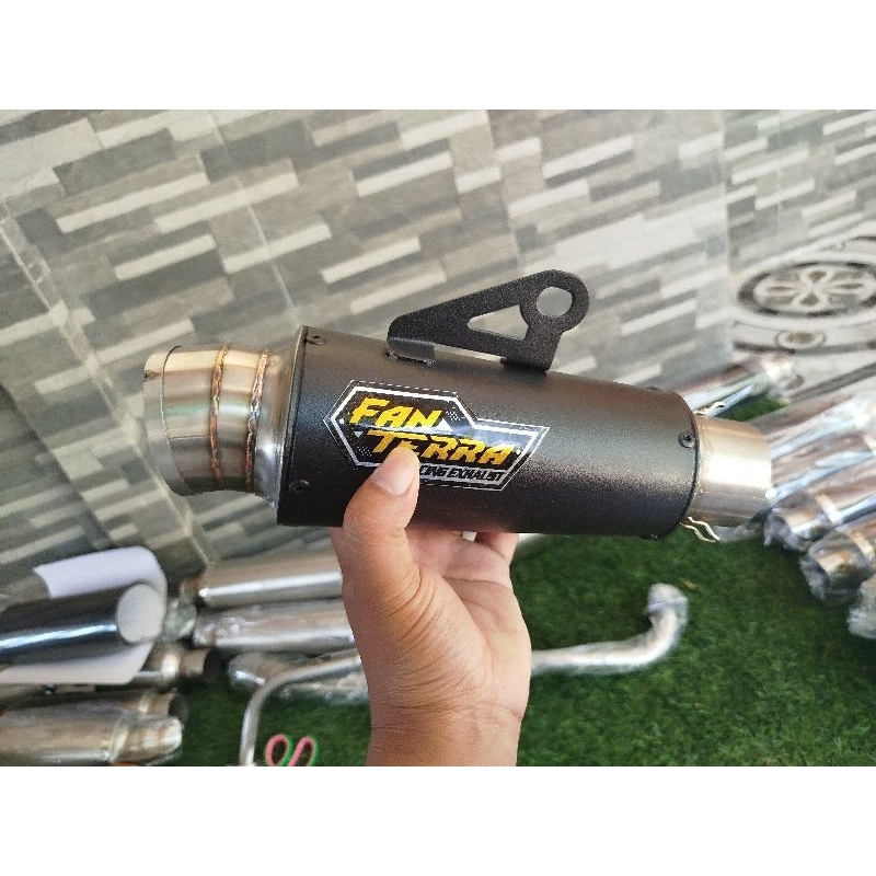 KNALPOT RACING FANTERA DRAG BLACK COUTING SLENCER KNALPOT RACING FANTERA BLACK COUTING KNALPOT RACIN
