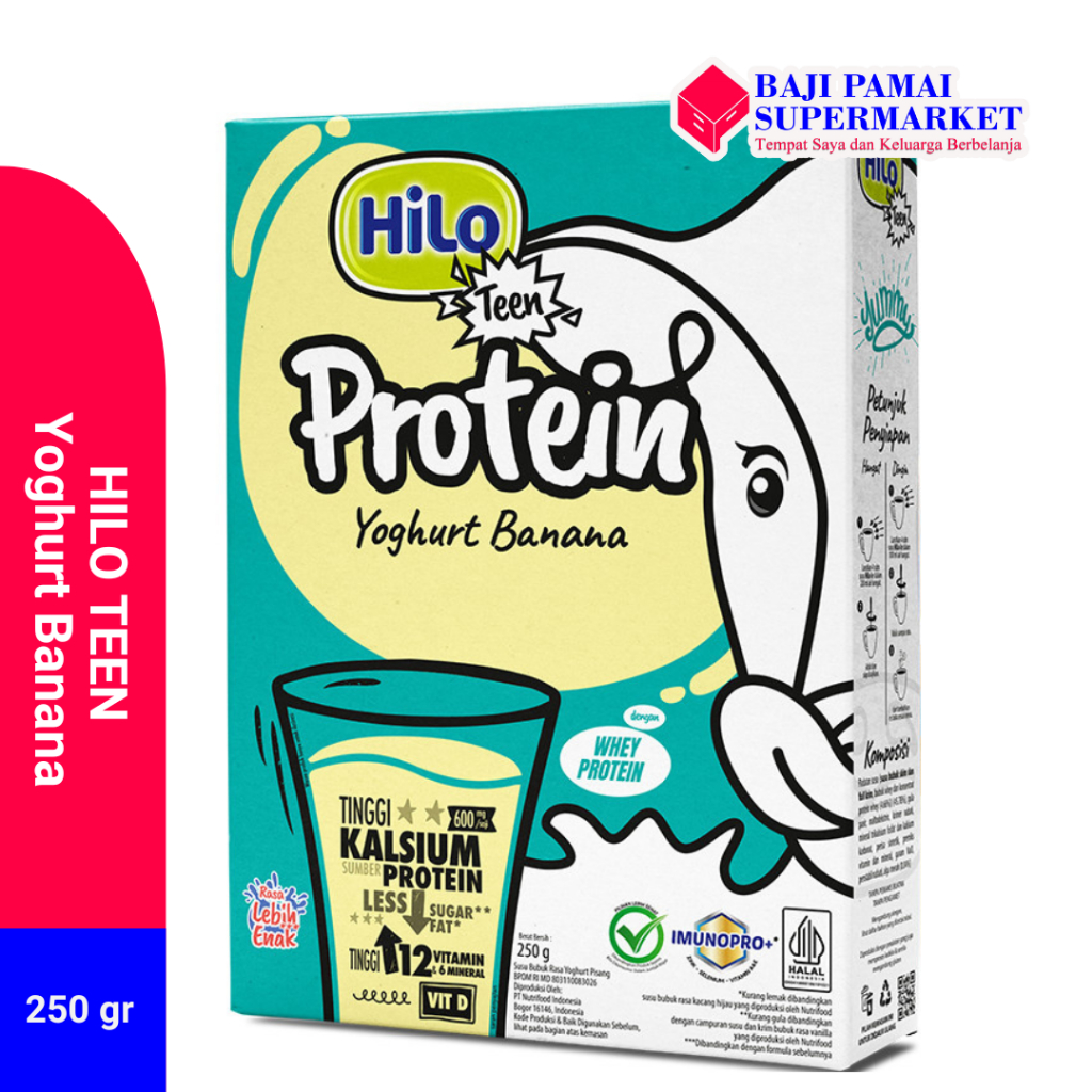 

HiLo Teen Yoghurt Banana 250gr - Susu Tinggi Kalsium