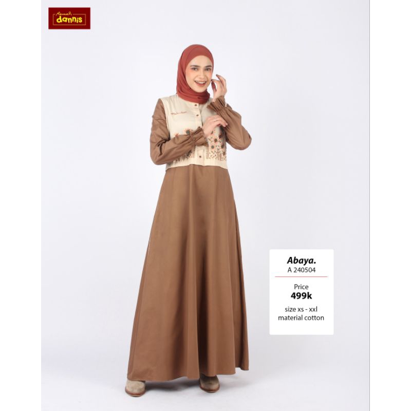 Dannis 2025 Abaya Dewasa Size Xs, S, M, L, XL, XXL IDR 499.000