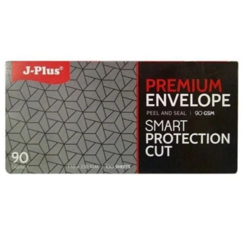 

Amplop J-Plus premium seal 100 lembar / Amplop putih JPlus 90 merah / amplop polos putih JPlus