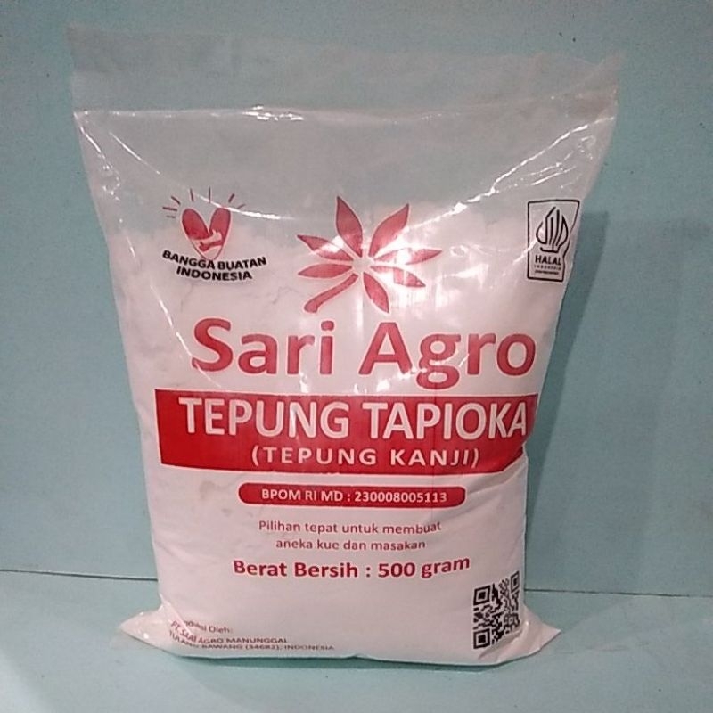 

SARI AGRO TEPUNG TAPIOKA / TEPUNG KANJI 500 GR