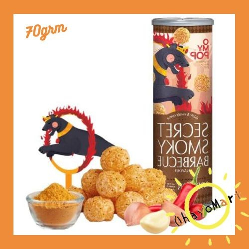 

Omypop Popcorn Smoky Barbecue Toples / Popcorn rasa barbeque BBQ 70grm