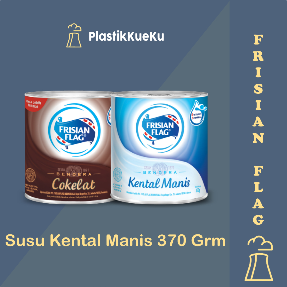 

Susu Kental Manis Frisian Flag 370 Gram rasa Coklat dan Putih