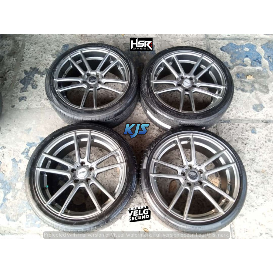 READY STOK VELG BEKAS MODEL SSW R19X8,5 5X114 ET45 H/B + PIRELI,TOYO 245 40 R19