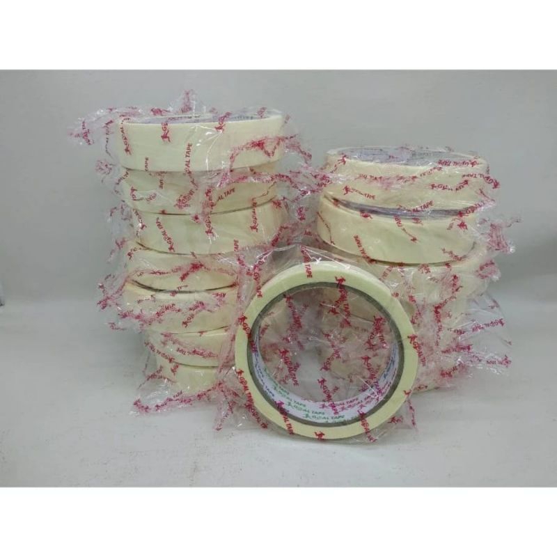 

Lakban kertas masking tapeHOKI tape 24mm x 15yard warna