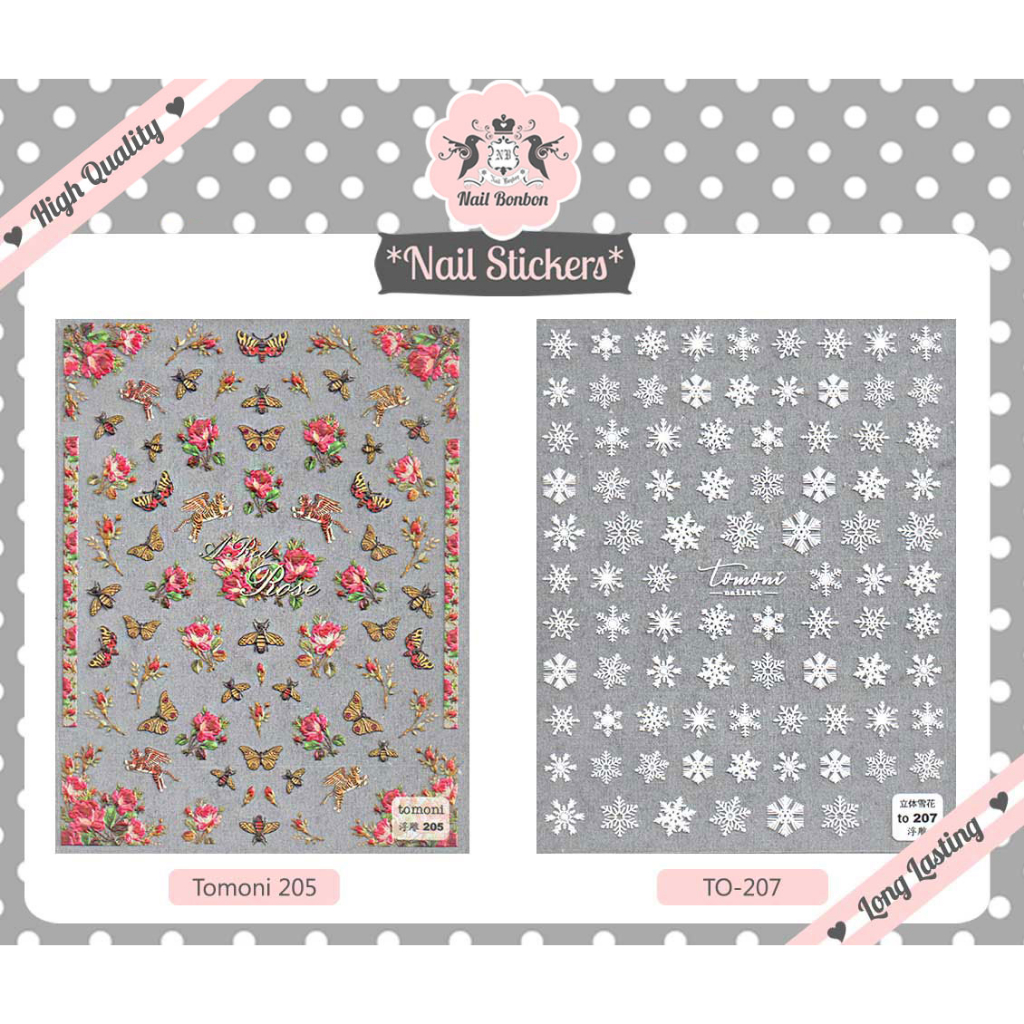 5D Nail Sticker Nail Bonbon Stiker Kuku Timbul Lucu Karakter Character Bunga Knit Sweater Rabbit Kel