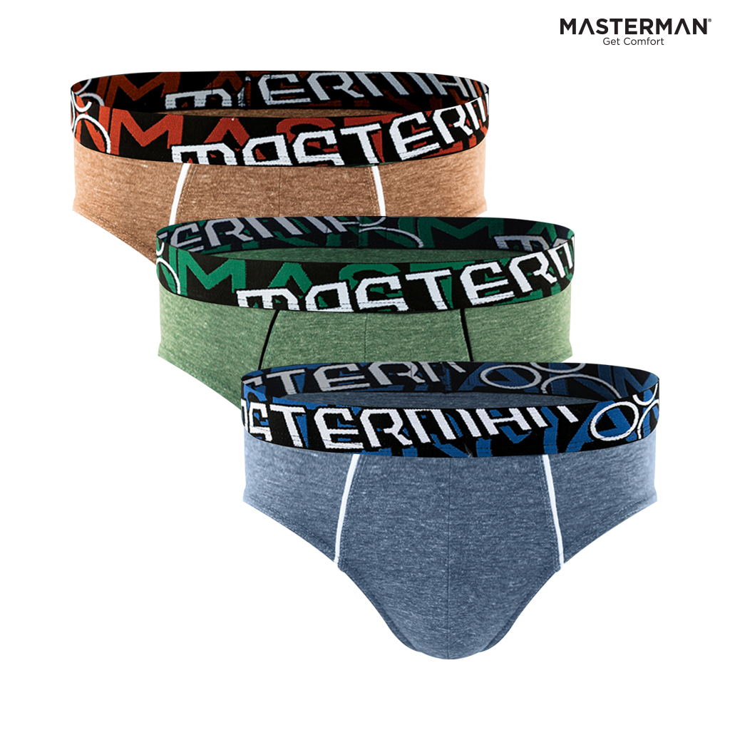 Celana Dalam Pria 3 Pcs MASTERMAN Briefs CD Pria Katun Tetoron KL280