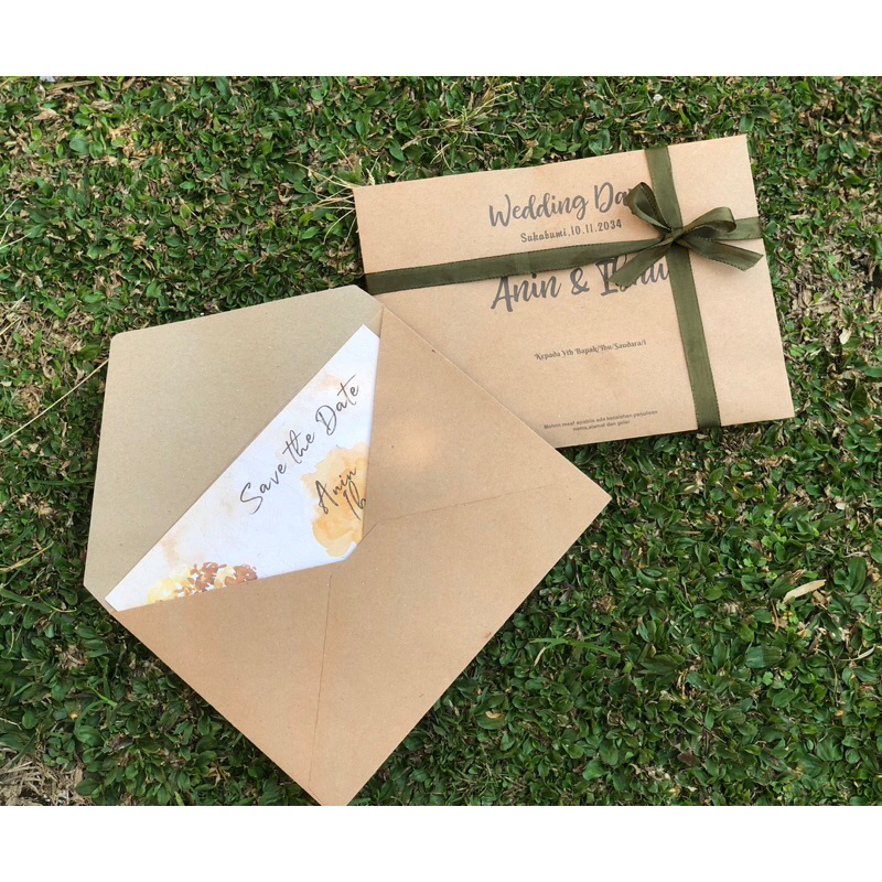 undangan pernikahan murah / undangan amplop / undangan custom