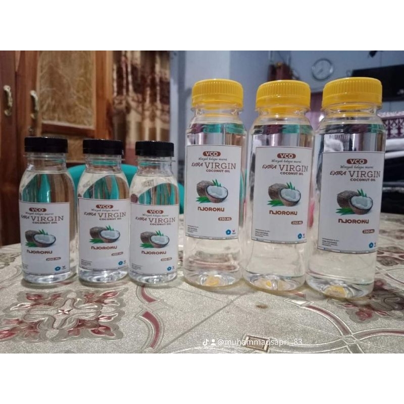 

VCO Minyak Kelapa murni extra Virgin coconut oil njoroku